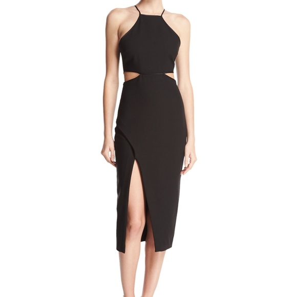 cinq a sept Dresses & Skirts - Cinq À Sept Black Yael Cutout Crepe Dress
